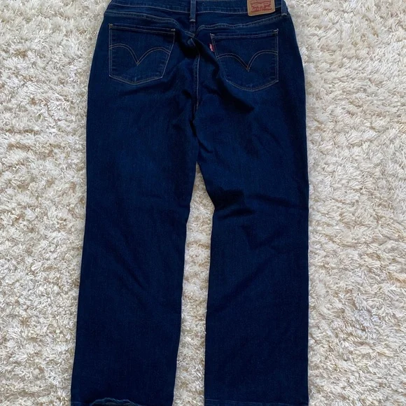 Levi's Indigo 505 Straight Leg Women's Jeans - Picture 5 of 10